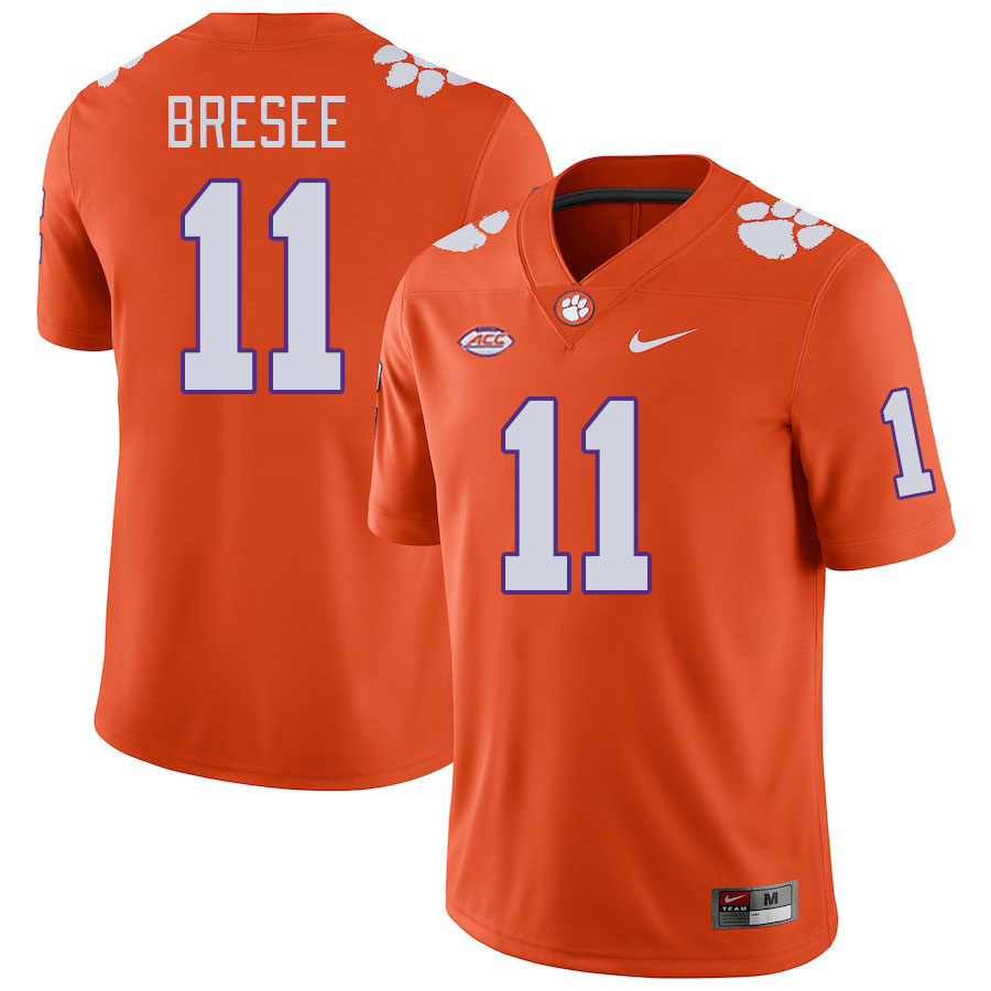 Clemson Tigers #11 Bryan Bresee College Football Jerseys Stitched Sale-Orange